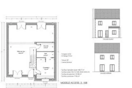 Maison de plain-pied de 108 m² à Roissy-en-France