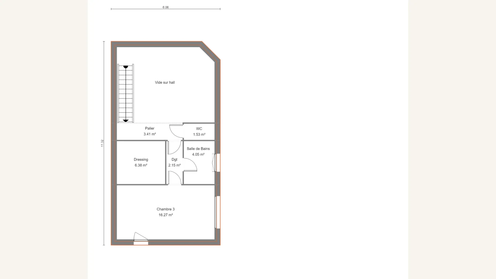 Plan étage de la maison OSTRYA